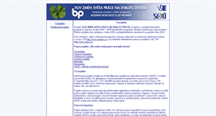 Desktop Screenshot of kvalitazivota.vubp.cz
